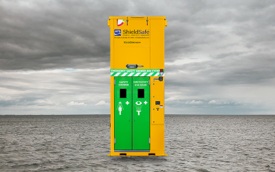 Discover Why Steel Industrial Safety Showers Are Best for Hurricane-Strength Winds